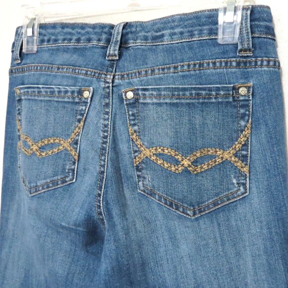 Code Bleu Maya Straight Leg Medium Wash Jeans Size 4 - Picture 6 of 16